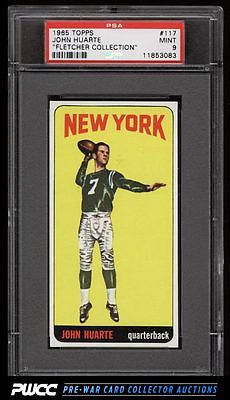 1965 Topps Football John Huarte SP ROOKIE RC 117 PSA 9 MINT PWCC