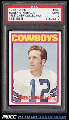 1972 Topps Football Roger Staubach ROOKIE RC 200 PSA 9 MINT PWCC