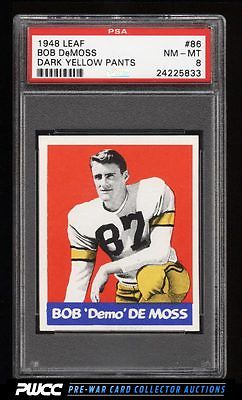 1948 Leaf Football Bob Demoss 86 PSA 8 NMMT PWCC