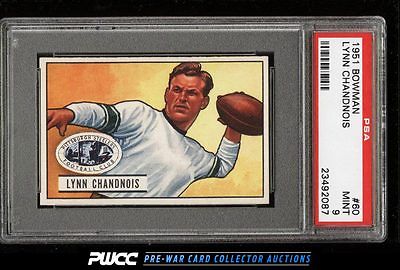 1951 Bowman Football Lynn Chandnois 60 PSA 9 MINT PWCC