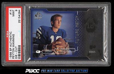 1998 SP Authentic DieCut Peyton Manning ROOKIE RC 500 14 PSA 9 MINT PWCC