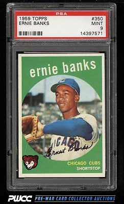 1959 Topps SETBREAK Ernie Banks 350 PSA 9 MINT PWCC