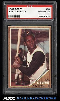 1962 Topps SETBREAK Roberto Clemente 10 PSA 8 NMMT PWCC