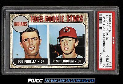 1968 Topps SETBREAK Lou Piniella ROOKIE RC 16 PSA 10 GEM MINT PWCC