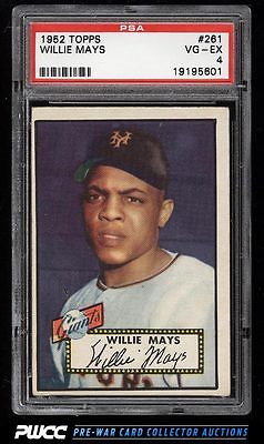 1952 Topps Willie Mays 261 PSA 4 VGEX PWCC