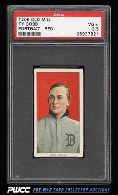 190911 T206 Ty Cobb RED PORTRAIT OLD MILL PSA 35 VG PWCC