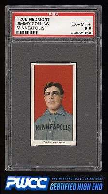 190911 T206 Jimmy Collins MINNEAPOLIS PSA 65 EXMT PWCCHE