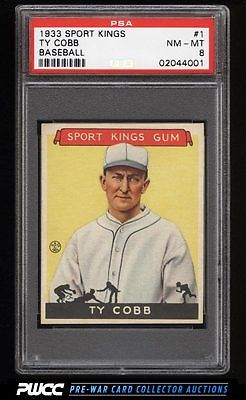 1933 Goudey Sport Kings SETBREAK Ty Cobb 1 PSA 8 NMMT PWCC