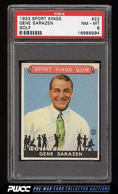 1933 Goudey Sport Kings SETBREAK Gene Sarazen GOLF 22 PSA 8 NMMT PWCC