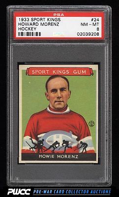 1933 Goudey Sport Kings SETBREAK Howie Morenz HOCKEY 24 PSA 8 NMMT PWCC