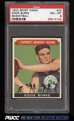 1933 Goudey Sport Kings SETBREAK Eddie Burke BASKETBALL 33 PSA 8 NMMT PWCC