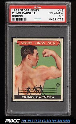 1933 Goudey Sport Kings SETBREAK Primo Carnera BOXING 43 PSA 85 NMMT PWCC