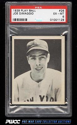 1939 Play Ball Joe DiMaggio 26 PSA 6 EXMT PWCC