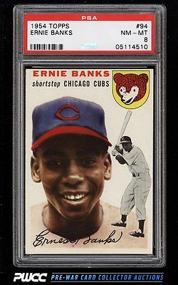 1954 Topps Ernie Banks ROOKIE RC 94 PSA 8 NMMT PWCC