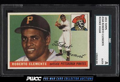 1955 Topps Roberto Clemente ROOKIE RC 164 SGC AUTH Trimmed PWCC