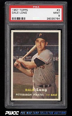 1957 Topps Dale Long 3 PSA 9 MINT PWCC