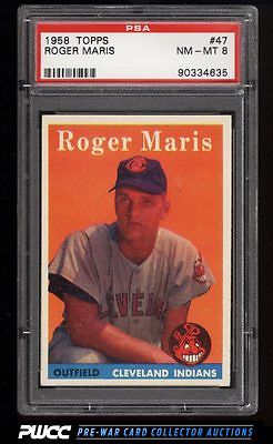 1958 Topps Roger Maris ROOKIE RC 47 PSA 8 NMMT PWCC