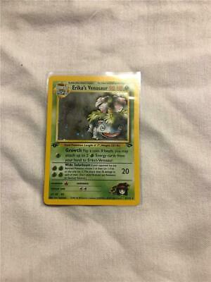 Pokemon 1st Edition Erikas Venusaur 4132 Rare Holo Pokemon Card Gym Challenge