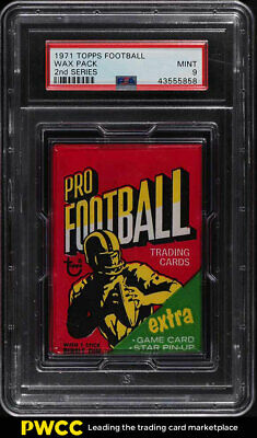 1971 Topps Football 2nd Series Wax Pack PSA 9 MINT