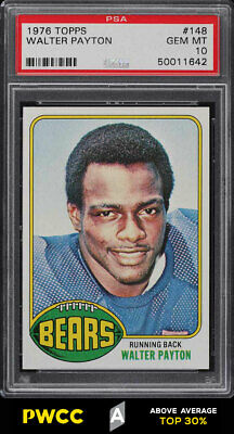 1976 Topps Football Walter Payton ROOKIE RC 148 PSA 10 GEM MINT PWCCA