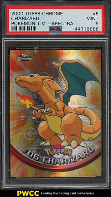 2000 Topps Chrome Pokemon TV Spectra Charizard 6 PSA 9 MINT