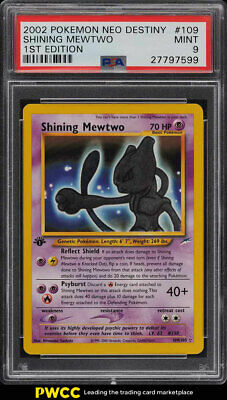 2002 Pokemon Neo Destiny 1st Edition Shining Mewtwo 109 PSA 9 MINT