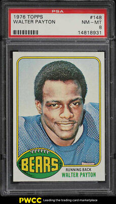 1976 Topps Football Walter Payton ROOKIE RC 148 PSA 8 NMMT