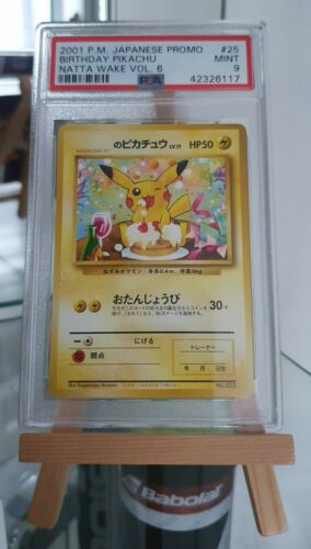 Carte Pokemon Pikachu Birthday Promo Natta Wake Vol6 Japanese PSA 9