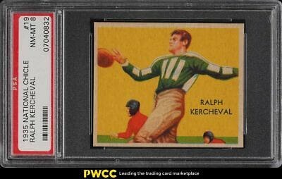 1935 National Chicle Football Ralph Kercheval 19 PSA 8 NMMT
