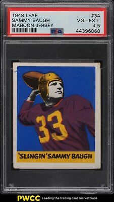 1948 Leaf Football Sammy Baugh ROOKIE RC 34 PSA 45 VGEX