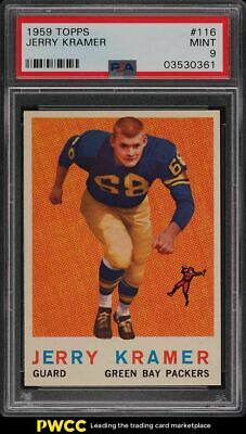 1959 Topps Football Jerry Kramer ROOKIE RC 116 PSA 9 MINT