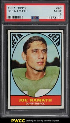 1967 Topps Football Joe Namath 98 PSA 9 MINT