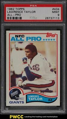 1982 Topps Football Lawrence Taylor ROOKIE RC ALLPRO 434 PSA 9 MINT