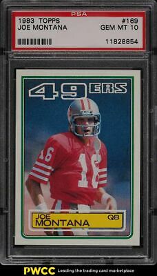 1983 Topps Football Joe Montana 169 PSA 10 GEM MINT