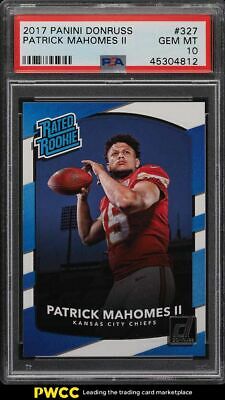 2017 Donruss Football Patrick Mahomes II ROOKIE RC 327 PSA 10 GEM MINT