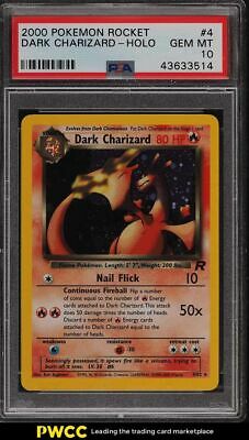 2000 Pokemon Rocket Holo Dark Charizard 4 PSA 10 GEM MINT