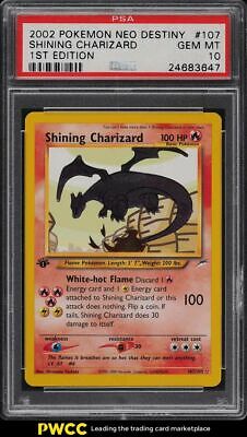 2002 Pokemon Neo Destiny 1st Edition Shining Charizard 107 PSA 10 GEM MT