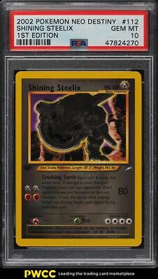 2002 Pokemon Neo Destiny 1st Edition Shining Steelix 112 PSA 10 GEM MINT