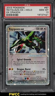 2003 Pokemon EX Dragon Holo Rayquaza 97 PSA 10 GEM MINT