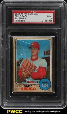 1968 Topps Baseball Cello Pack 4TH SERIES Roger Maris on Back PSA 9 MINT