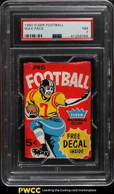 1960 Fleer Football Wax Pack PSA 7 NRMT