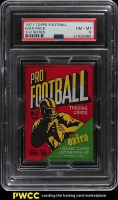 1971 Topps Football Wax Pack 2ND SERIES PSA 8 NMMT