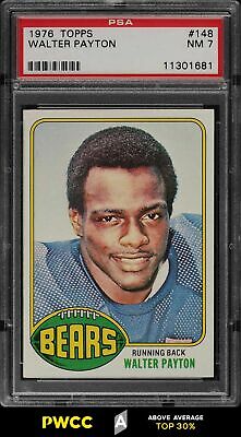 1976 Topps Football Walter Payton ROOKIE RC 148 PSA 7 NRMT PWCCA