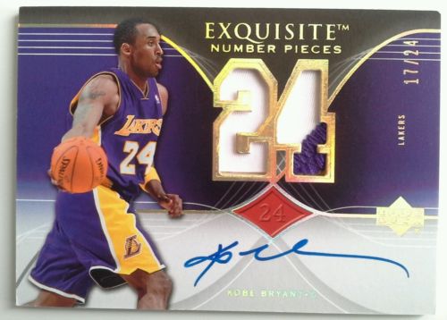 0607 Exquisite Number Pieces Kobe Bryant Prime Patch Autograph Auto Card 1724