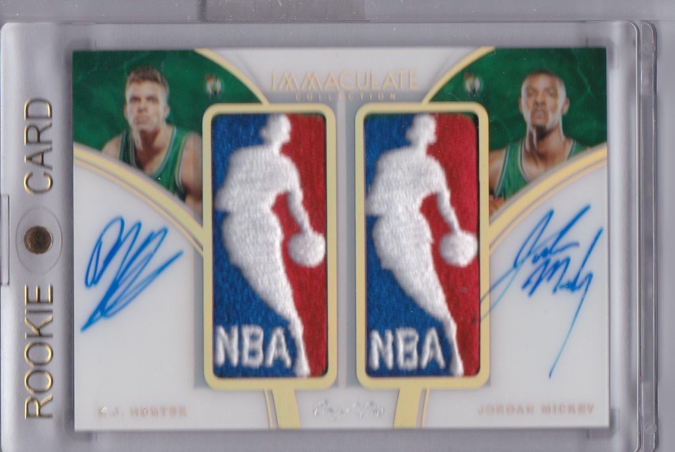 R J Hunter Jordan Mickey 201516 Immaculate RC Auto NBA Logoman Patch 11