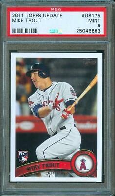 2011 Topps Update Baseball MIKE TROUT Rookie Card Angels US175 PSA 9 Mint