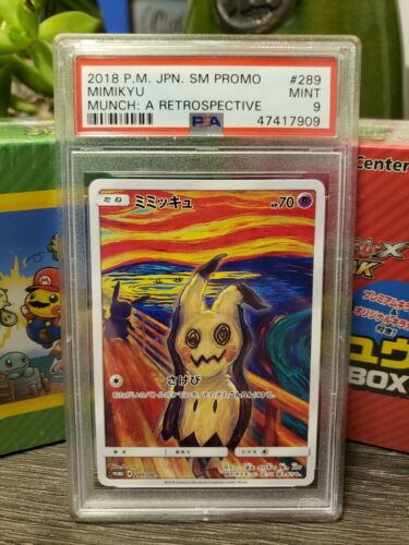 PSA 9 MINT Pokemon Card The Scream Munch Mimikyu 289SMP PROMO Japanese