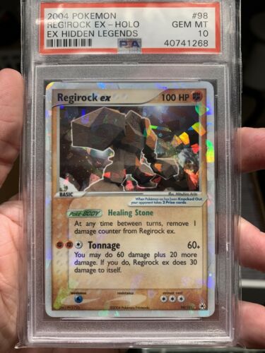 Regirock Ex  PSA 10  EX Hidden Legends  Pokemon  Gem Mint 