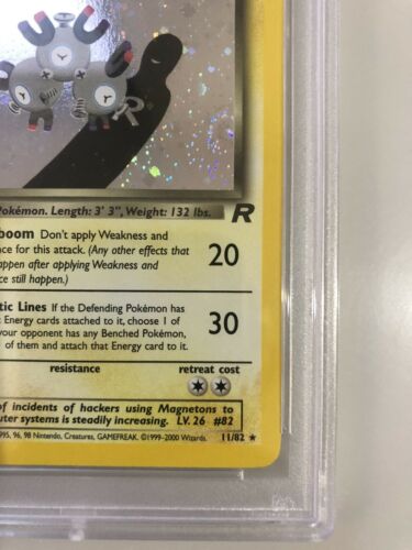 24HAUCTIONSWIRL POKEMON DARK MAGNETON HOLO 1st EDITION PSA 9 TEAM ROCKET 