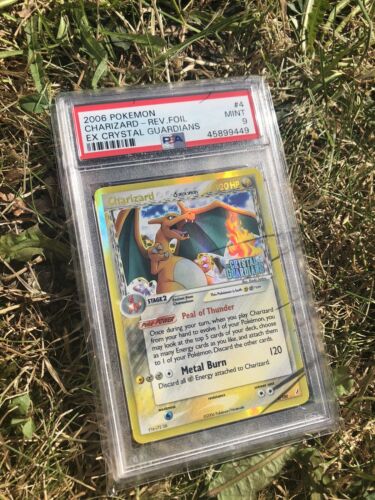 Pokemon Charizard Evolutions Rev Foil  Ex Crystal Guardians  PSA 9 MINT  2006